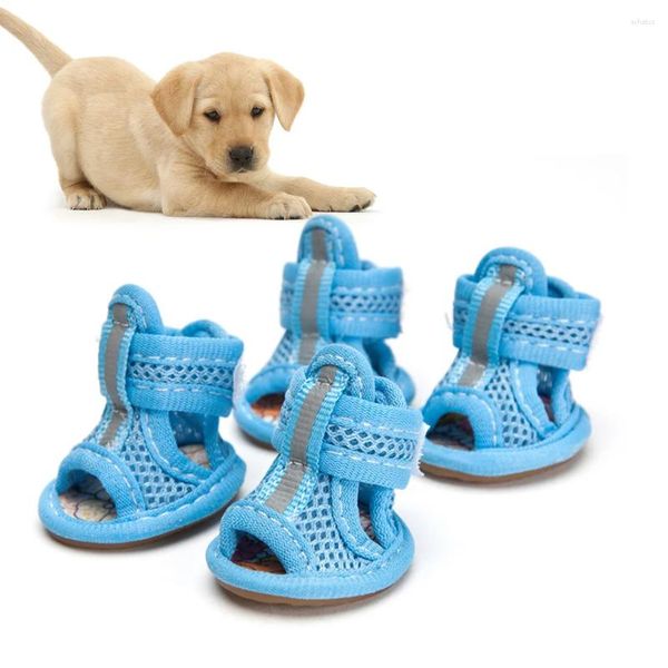 Vêtements de chien 4 pcs gants pour enfants chaussures bottes imperméables fournitures pour animaux de compagnie rose sandale enfant