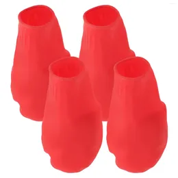 Ropa para perros 4 PCS Pet Shoe Covers Botas de lluvia zapatos para un cachorro protector de caucho impermeable práctico