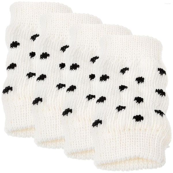 Vêtements pour chiens 4 PCS chaussettes pour animaux de compagnie à manches de jambe de chat fournit des réchauffeurs pour chiens protecteurs protecteurs de coton leggings tricus chauds