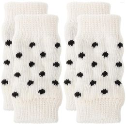 Vêtements pour chiens 4 PCS chaussettes pour animaux de compagnie couvre les manches de jambe chauffe-animaux pour chiens fournit des protecteurs tricotés anti-divertis