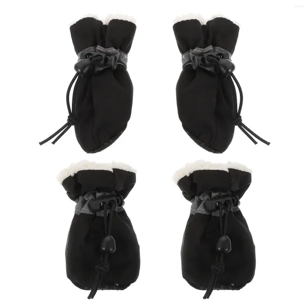 Ropa para perros 4 PCS Entrenadores de calcetines Cubiertas de zapatos para mascotas Calzado al aire libre Zapatos cálidos de invierno Botas para gatos