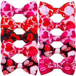 Vêtements de chien 40pcs Bow Tie Accessoires rouges pour petits chiens Cravates Animaux de luxe Mode Chiot Fournitures