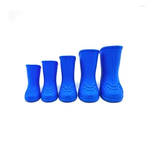 Vêtements de chien 4packs Pet Cat Puppy Chaussures Silicone Bottes de pluie imperméables antidérapantes antidérapantes élastiques de protection