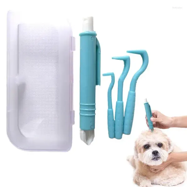 Ropa para perros 4pcs removedor de pulgas gancho pinchas para perros