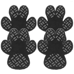 Vêtements pour chiens 4pcs autocollants de pied protecteurs anti-dérapants antidérapants noir rose bleu patch pour animaux de compagnie