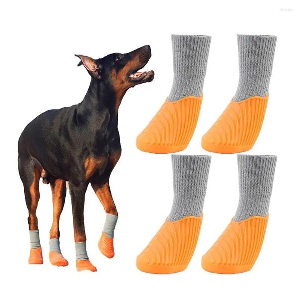 Ropa para perros 4 unids Zapatos deportivos para mascotas Impermeable Cómodo Protector de bota de lluvia antideslizante para perros pequeños medianos grandes