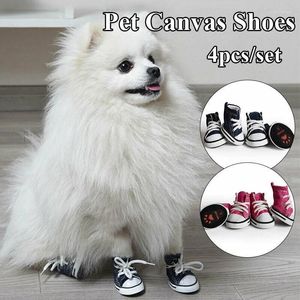 Vêtements de chien 4pcs Pet Summer Chaussures antidérapantes imperméables Spring Cat Bottes Puppy Booties Set Zapatos Para Perro