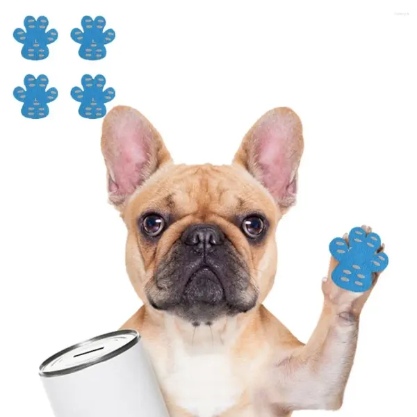 Ropa para perros 4pcs/set Dog a prueba de polvo Antiñadores de tracción antideslizante pegatina autoadhesiva Patch de pie para mascotas resistente