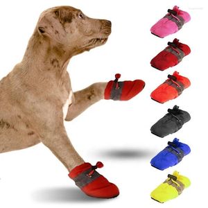 Vêtements de chien 4pcs / Set Chaussures pour animaux de compagnie Chaussures de pluie Anti-dérapant Chiot antidérapant pour Chihuahua Petits chats Chiens Booties