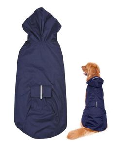 Vêtements de chien 4XL6XL Vêtements réfléchissants pour animaux de compagnie Manteau de pluie imperméable avec trou de laisse pour chiens de taille moyenne 5808042