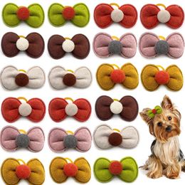 Hondenkleding 50/100PCS Haaraccessoires voor huisdieren Mode Strik Voor Honden Kleine Puppy Strikken Verzorgingsproducten