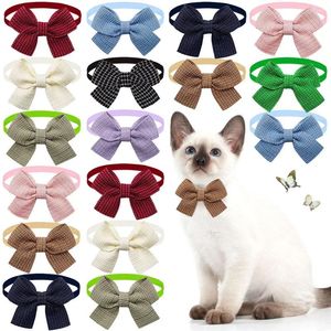 Appareils pour chiens 50 / 100pcs Small Cat Bow Ties Collar Fashion Migne Bows Pet Bowties For Dogs Pet Pet Tooming Accessoires Supplies