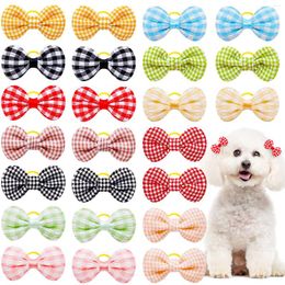 Appareils pour chiens 50 / 100PS Small Bowknot Coton pour les arcs de cheveux ACCESSOIRES DE PANT CEP