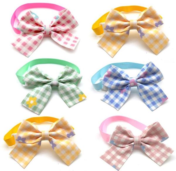 Ropa para perros 50100 accesorios de PC para perros pequeños Mediun Moda Lindo Suministros para mascotas Bowtie Holiday Puppy Bow Ties Grooming5156417