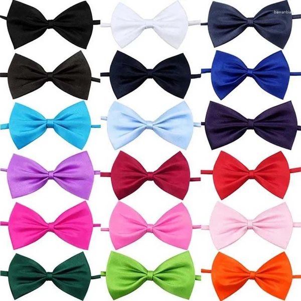 Vêtements pour chiens 50pcs Mix Couleur Chat Bow Cravate Cravates Chiens Chiot Réglable Bowties Petits Animaux Accessoires De Toilettage Fournitures En Gros