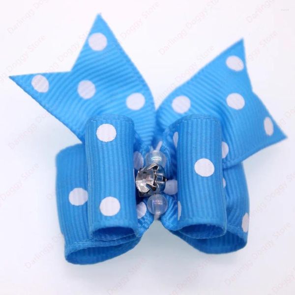 Vêtements pour chiens 50pcs couleurs mélangées pour animaux de compagnie Cat à cheveux de chat avec des accessoires de toilettage en strass