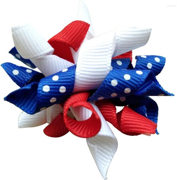 Ropa para perros 50pcs Pet Cuppy Cat Bows Bows 4 de julio/julio Cinta de la cinta Wihte Productos de accesorios de aseo azul rojo