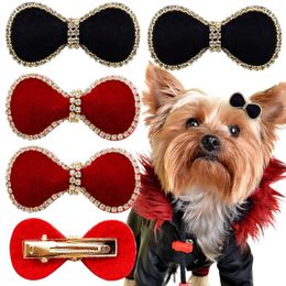 Appareils pour chiens 5pcs Brand de débit de tête avec épingles à cheveux en diamant Décorez les petits et moyens accessoires de déguisement de taille moyenne