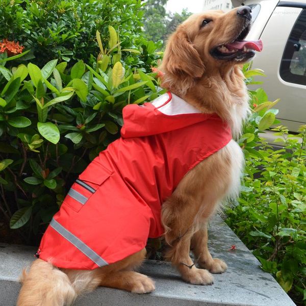 Chien vêtements 5XL imperméable chiens réfléchissants pour petits grands vêtements imperméables Golden Retriever Labrador pluie Cape produits pour animaux de compagnie