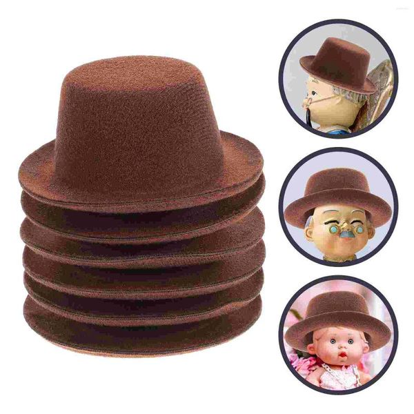 Vêtements de chien 6 pcs mini chapeau de cowboy pour chats top minuscule chapeaux artisanat petit chiens de fête anniversaire