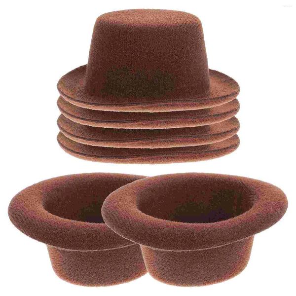 Vêtements pour chiens 6 pcs mini chapeau rose cowgirl les petits chapeaux en tissu chat chats seulement homme petit