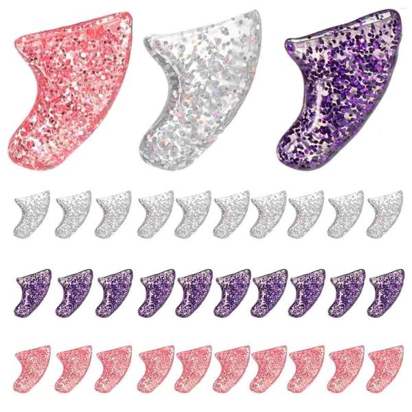 Ropa para perros 60 PCS Juego de uñas para mascotas Color Wraps Protector Cat Claw Cubre Gel de sílice Suministros de aseo