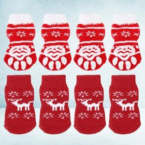 Ropa para perros 8 piezas Regalos de agarre para rellenos de medias Gatito Trajes de Navidad Calcetines para mascotas Christams