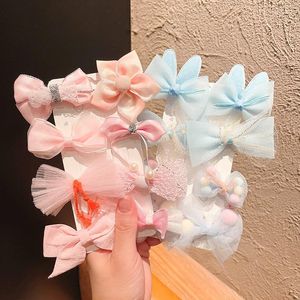 Vêtements pour chiens 8 pièces de fleur Bowknot épingle à cheveux coiffure de chat impression frange pince bijoux de mode fournitures pour animaux de compagnie