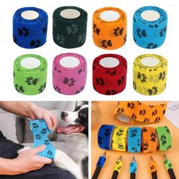 Ropa para perros 8pcs 4.5m deportivo colorido auto adhesivo cinta de envoltura de vendaje no tejida para almohadillas de soporte de rodilla