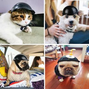 Ropa de perro ABS Pet Motorcycle Protect Hat Helmets impermeables Capacitación Riding Cuppy Suministros Cat Hatpet Protection Products/