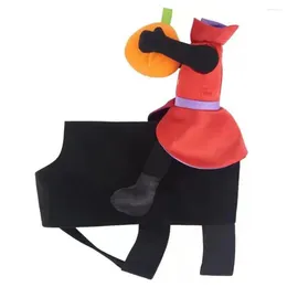 Vêtements pour chiens vêtements réglables Chucky Inspiré Halloween Costume Costume Pumpkin Ride Design pour les accessoires de ruban adhésif de fixation pour animaux de compagnie moyens