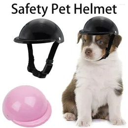 Vêtements de chien Casques réglables Mode ABS Funny Sécurité Pet Cap SML Plastique Protéger Débarrasser Motos Vélo