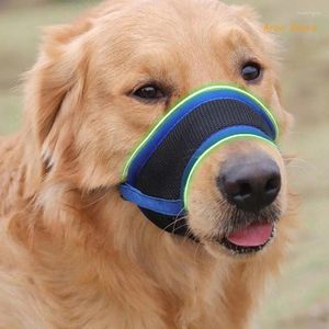 Vêtements de chien réglable museau garde à la main couverture d'entraînement sécurisée pour chiens agressifs sangle respirante arrêter de mordre