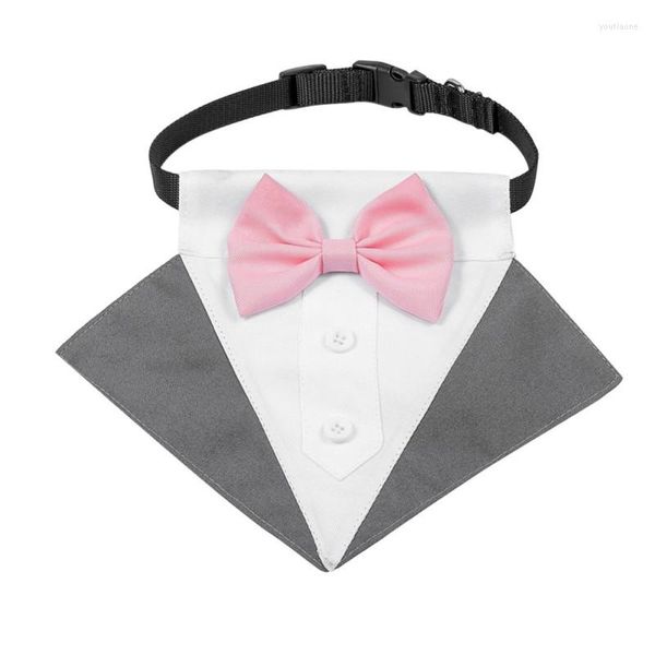 Chien Vêtements Réglable Pet Chat Noeud Papillon Collier Costume De Smoking Formel Cravate Pour Petit Chiot Accessoires De Toilettage