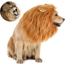 Appareils pour chiens Animal ajusté pour chiens et chats émulation du lion Mane coiffure Scarf Halloween Max 80cm Circonférence