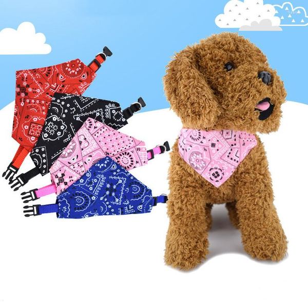 Chien Vêtements Réglable Triangulaire Bandage Chiot Chat Écharpe Bandana Collier Bavoirs Cou Décor Habiller Fête D'anniversaire Lavable Pet Fournitures