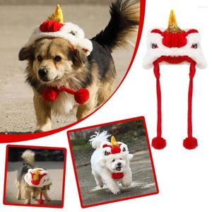 Vêtements pour chiens et chats, chapeau de dragon, universel, chaud, festif, mignon, décorations de costumes pour animaux de compagnie, 2024