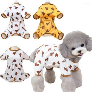 Appareils pour chiens Animal Match Vêtements pour animaux de compagnie d'hiver Pybs de combinaison pour combinaison pour les petits chiens Chiwawa chiot chemise pyjamas combinaison