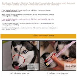 Vêtements de chien anti-abribing chiens bouche en maille réglable en mâle de bouche animale respirante pour les sangles accessoires