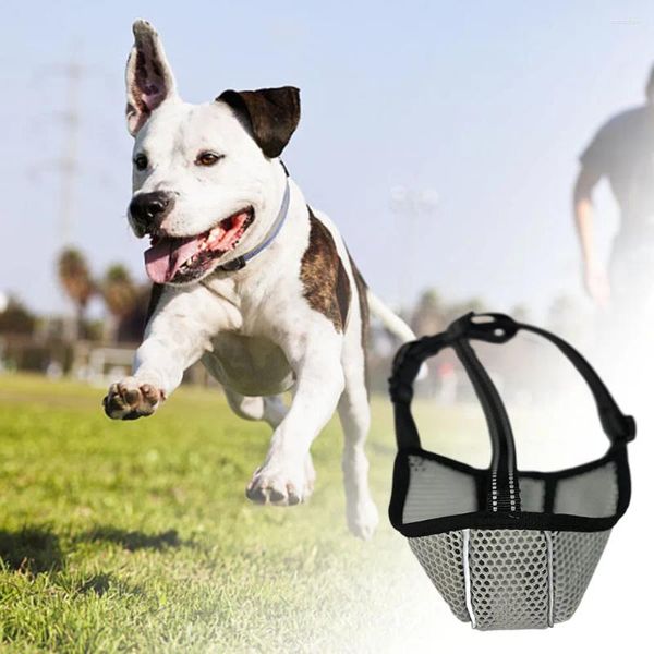 Ropa para perros Bozal de malla anti-mordida para seguridad multiusos anti-ladridos al aire libre