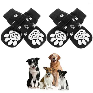 Ropa para perros Calcetines antideslizantes para perros pequeños, medianos y grandes con correas de agarre Protección del piso de madera dura Protector de control de tracción