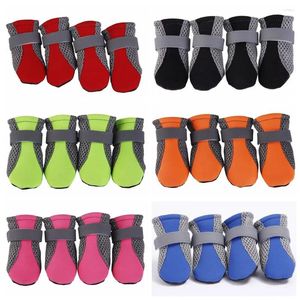 Hondenkleding Anti-slip wasbaar voor Poodle Yorkshire Pavement Mesh Small Large Dogs Pet Rain Boots Shoes Supplies