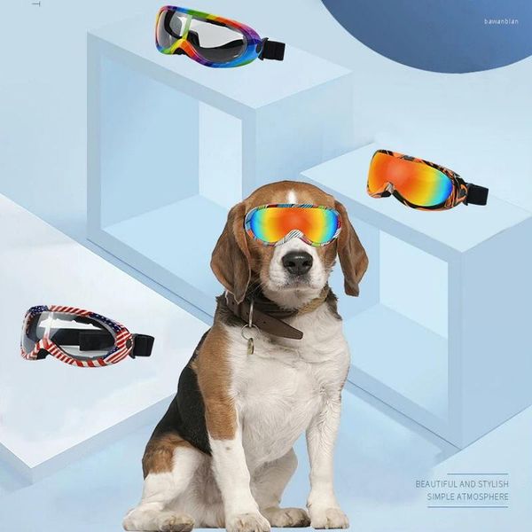 Reparada para perros Anti-UV Impermeabilizante de protección de gafas de protección de gafas para accesorios de gatos Gafas de sol a prueba de explosión de explosión