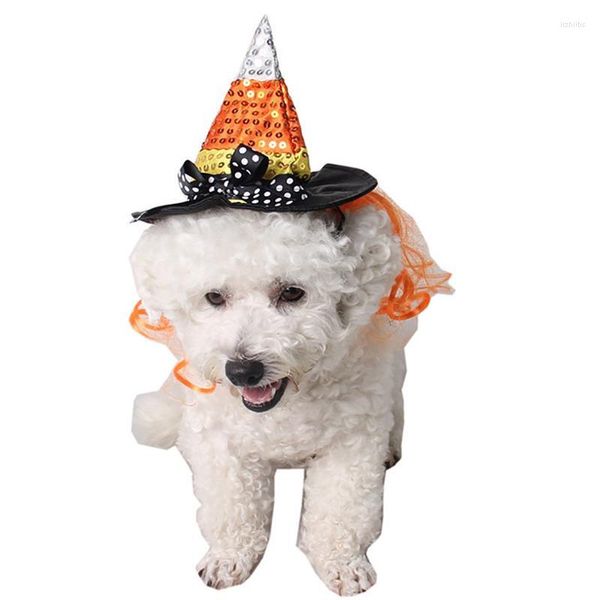 Vêtements pour chiens arrivée 2023 Halloween chapeau pour animaux de compagnie drôle mignon Costume chat chapeaux de fête sorcière pour chiens chats accessoires