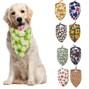 Hondenkleding Aantrekkelijke huisdierensjaal Doek Leuke print Kattenhalsband Comfortabel om te dragen Zachte halsdoek voor kleine middelgrote huisdieren