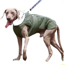 Ropa para perros atuban bata de invierno impermeable chaqueta tibia chaleco de clima frío para perros medianos grandes a prueba de viento al aire libre