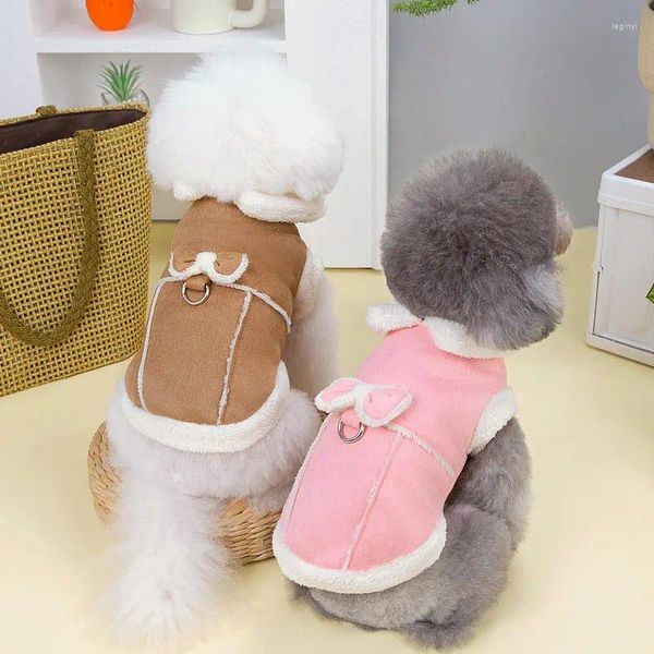 Vêtements d'automne et d'hiver pour chiens, vêtements épais et chauds, armure de cheval en peluche, vêtements pour animaux de compagnie de petite et moyenne taille