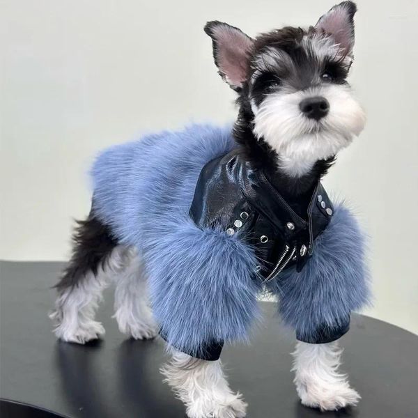 Vêtements pour chiens automne et hiver fausse fourrure vêtements pour animaux de compagnie petit moyen Schnauzer caniche lévrier chiens accessoires