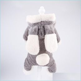 Vêtements Pour Chiens Automne Et Hiver Vêtements Pour Animaux À Quatre Pattes Épaississement Double Couche Chien Vêtements Chauds Doux Coral Veet Outfit Drop Delivery Dhrwm