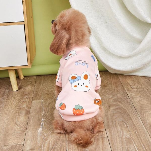 Ropa para perros otoño e invierno ropa de mascotas lindas caricaturas